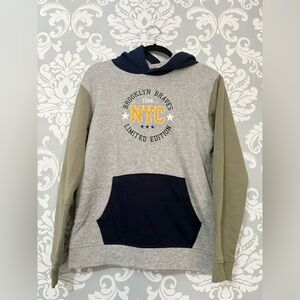 10/$25 • George Brooklyn Braves Colour Block Fleece‎ Hooded Sweatshirt